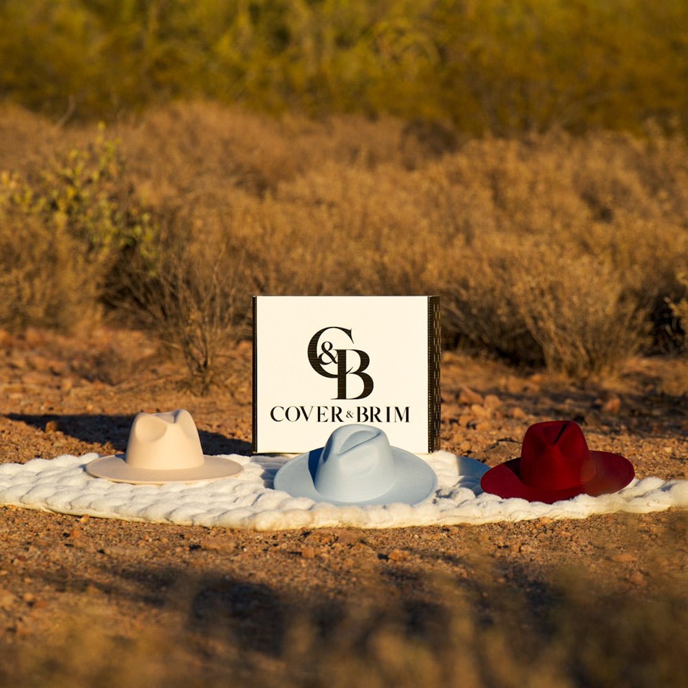 Contemporary Western Hat Desert Pulse Handcrafted Felt Hat Lifestyle Image